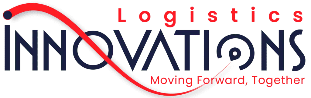 Innovations Logistics company logo with tagline Moving Forward Together